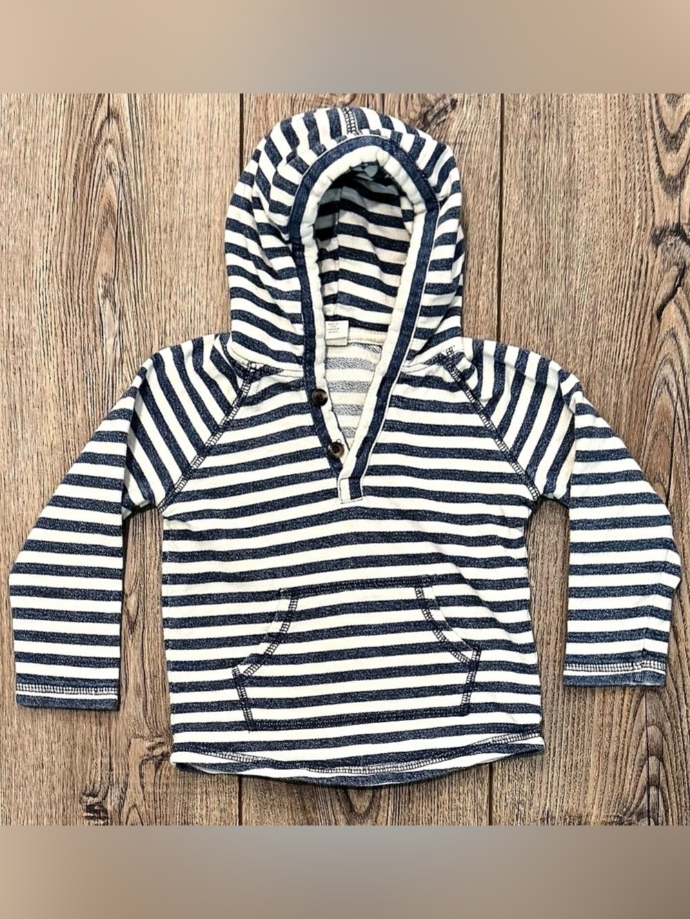 Tucker + Tate Baby Striped Hoodie Sweatshirt Blue & White 18M